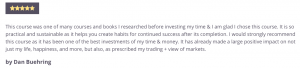 Trading Psychology Mastery Course Testimonial
