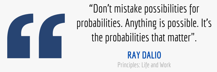 Ray Dalio Principles Probabilities Quote