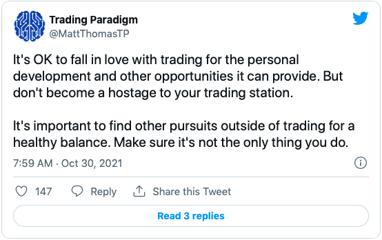 Trading Paradigm Tweet 10:30