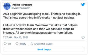 Trading Paradigm Tweet 11:12
