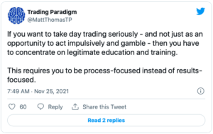 Trading Paradigm Tweet 11:25