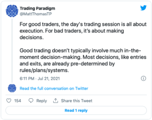 Trading Paradigm Tweet 7:21