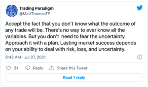 Trading Paradigm Tweet 7:27