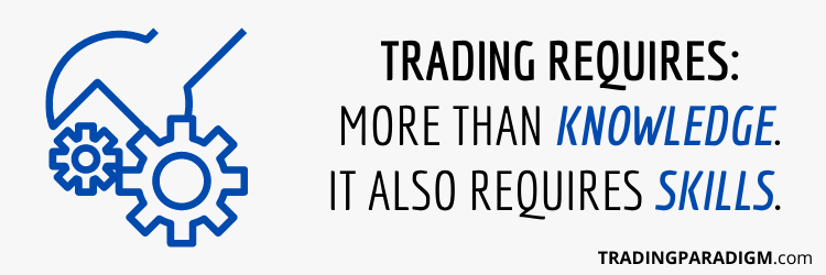 Trading is a Skill - Knowledge Will Only Get You So Far