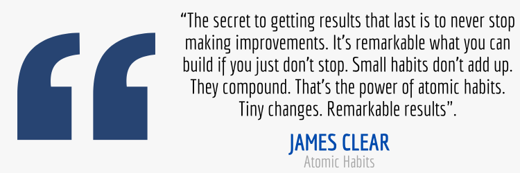 James Clear Results Quote
