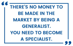 Specialist vs. Generalist Quote From Aaron Korbs at Tradacc